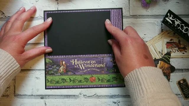 Graphic 45 halloween in wonderland scrapbook layout tutorial смотреть онлайн