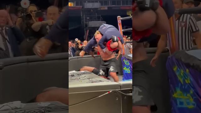 Brock Lesnar Gives F5 To Paul Heyman On Announce Table At WWE Summer Slam 2022 | Muzammil Khan