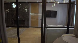 Стеклянные двери-купе