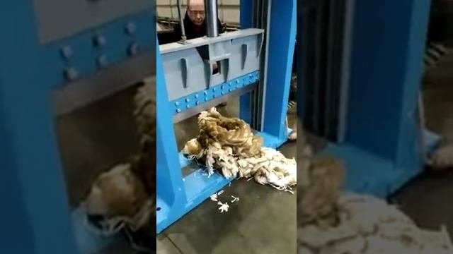 Промышленная гильотина (800мм), демонстрационная рубка канатов