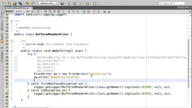 Java Buffered Reader and Buffered Writer смотреть онлайн