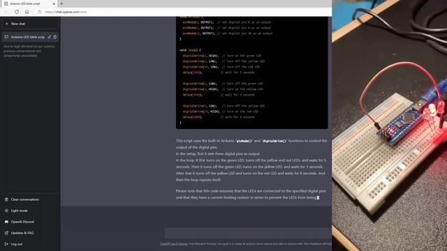 How to use ChatGPT for programming Arduino Microcontrollers - (Beginner's Guide)