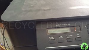Cannot print refill y/b/c/m error in brother printer dcp-t510w