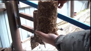 пресс для топливных брикетов Homemade briquette press