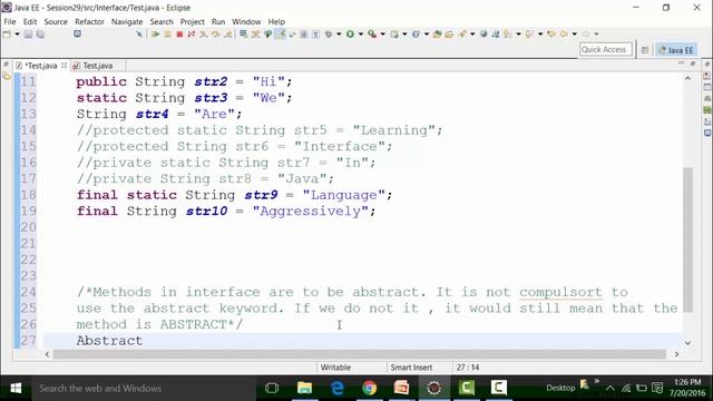 Practical Examples Of Java Interface Part-1 | Online Java Tutorial For Beginners | H2k Infosys