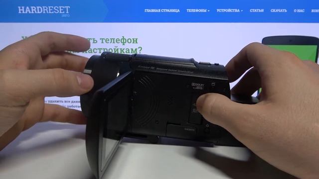 Как подключить HDMI кабель к Sony FDR AX43? / Подсоединение шнура HDMI к камере Sony FDR AX43 смотреть онлайн