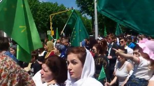 Нальчик 21 мая 2015. Траурное шествие адыгов