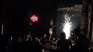 Телка на барной стойке