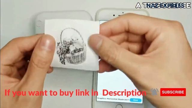 Naz Express | Portable Mini Thermal Printer Wirelessly BT 203dpi Photo Label Memo Printing