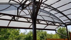 Красивый,сложный навес компании ...Мир Навесов..навесы,террасы,ковка.