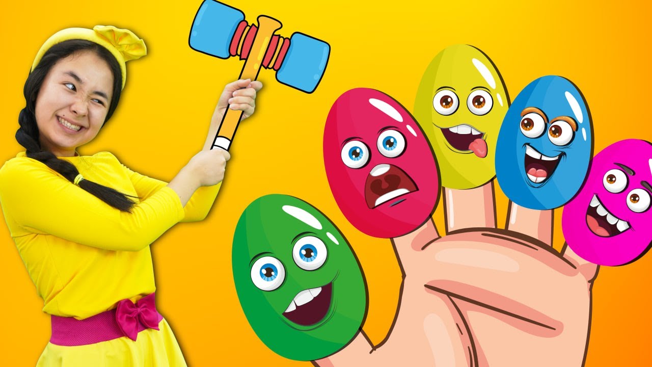 Семейная песня яичных пальцев | Сюрприз яйца | Tutti Frutti Kids Songs