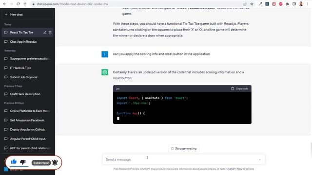 Build a Tic Tac Toe Game in React.js: Step-by-Step Tutorial | ChatGPT | React Project смотреть онлайн