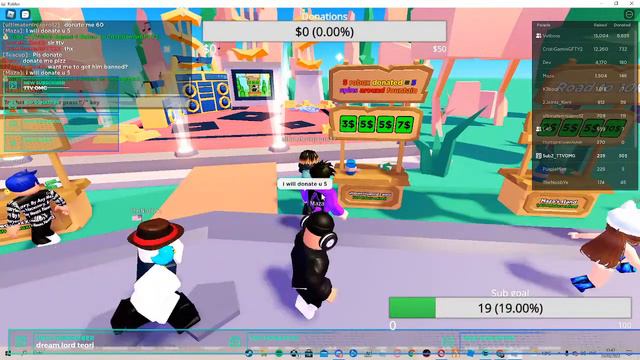 donating 100s of robux in pls donate(LIVE) (OUT OF ROBUX)