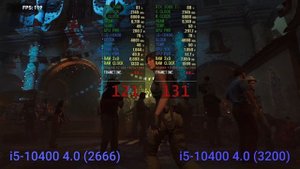 i5-10400 2666 vs 3200 MHz
