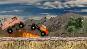 Бесплатные игры онлайн Truck mania Monster Truck Машины монстр трак игра для детей, игра для маль