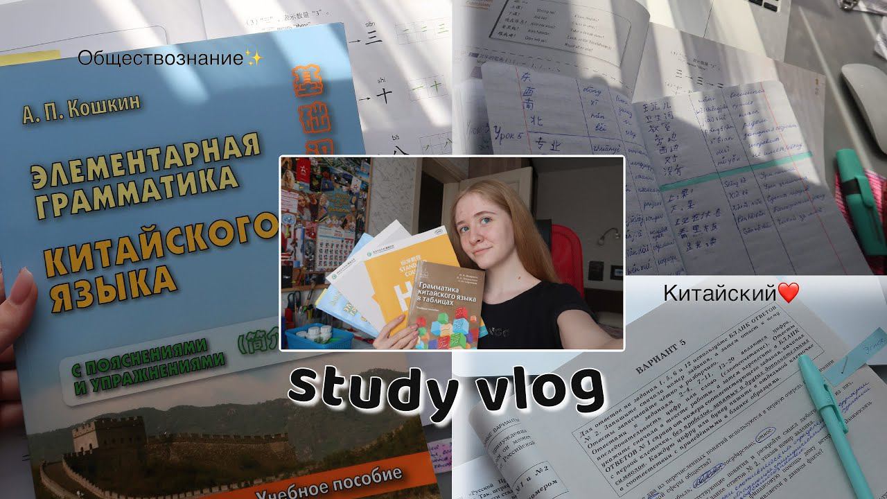 #study |*мой летний продуктивный день* | подготовка к ОГЭ | *занимаюсь китайским летом*| ♡