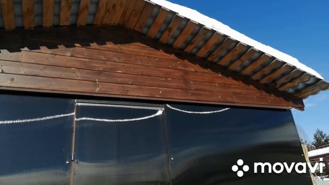 Беседка внутри и снаружи зимой смотреть онлайн