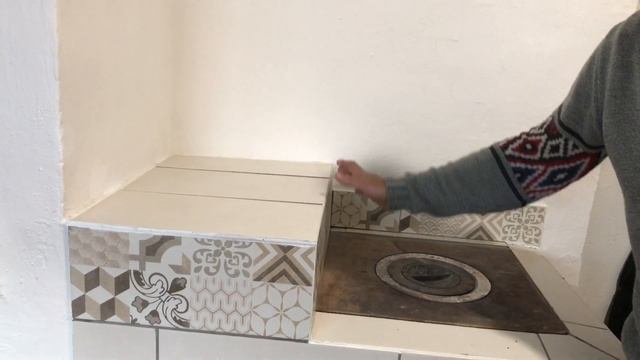 Завершённый этап кирпичной печи. Процесс горения.