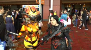 Dovahkiin and Flame Atronach! Skyrim Cosplay at ConnectiCon 2014