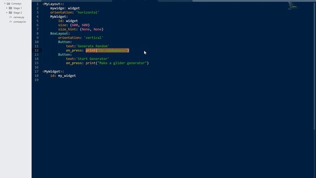 A Basic Conways implementation in Kivy смотреть онлайн