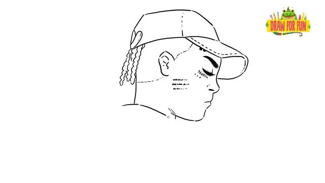 how to draw xxxtentacion step by step