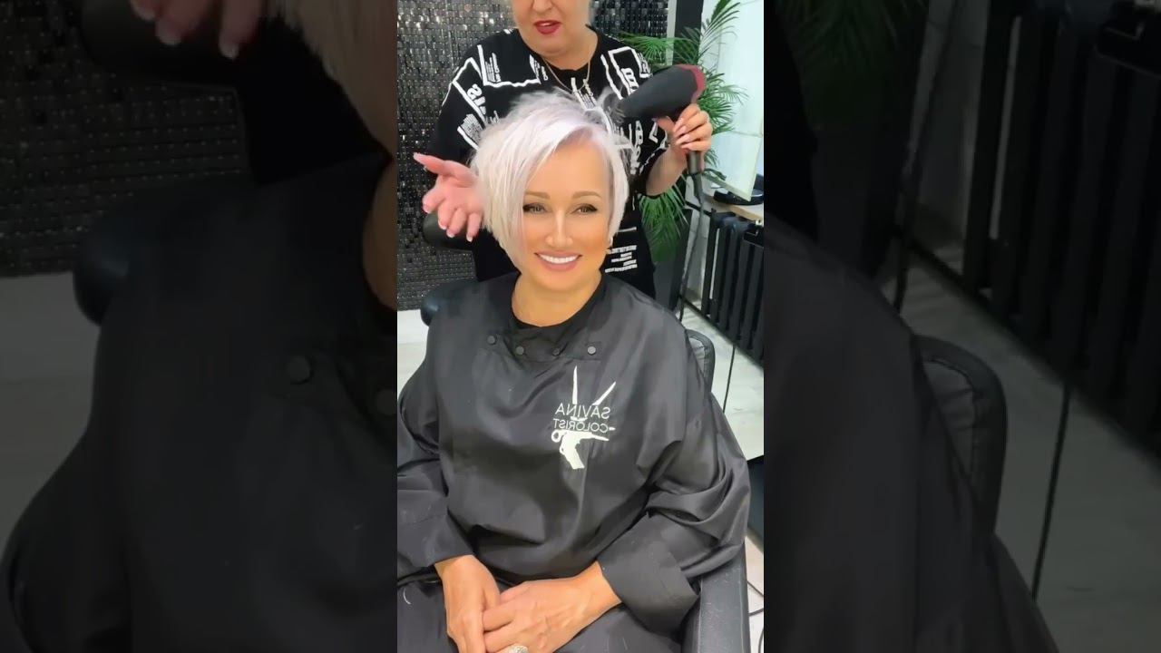 Пикси-Боб для полных женщин за 50 лет/Pixie Bob for overweight women over 50 #модаикрасота #пикси