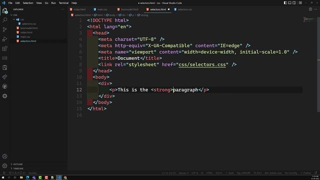 Different types of CSS Selectors and how the cascade algorithm in CSS works - CSS3
