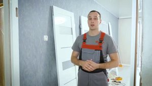 Установка двустворчатой двери от Фабрики дверей