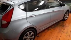 Установка заднего стекла Hyundai Solaris хетчбэк