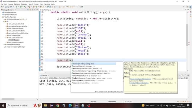 Difference between Set and List in Java | List and Set Interfaces in Java