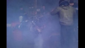 Запуск двигателя ЯМЗ 240 НМ2  на "земле" после сборки.
