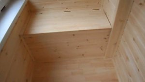 БАЛКОН!! Горизонтальная отделка вагонкой!