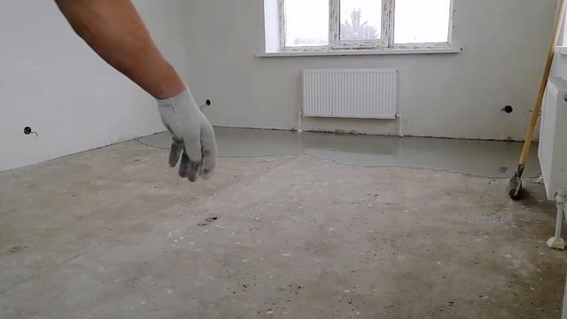 Наливной пол. Все этапы. Идеально ровный пол. смотреть онлайн