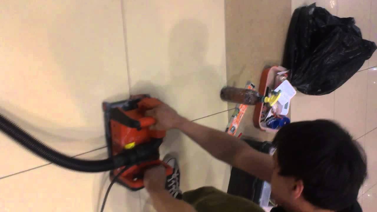 Штроборез Hilti DC SE20 +пылесос  Hilti . Кафель в ТЦ Омега.