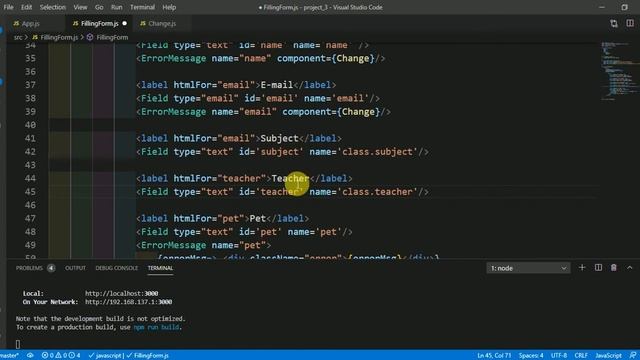 46 - How to store field data of Form in nested object or index with value in React смотреть онлайн