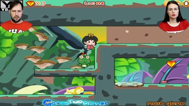 Побег принца и принцессы Метаморфозы ч. 1 Что задумала колдунья? Игра на двоих смотреть онлайн