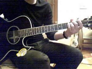 Виктор Цой КИНО "Последний Герой" Washburn EA20