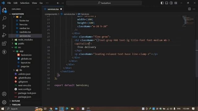 How to make Services Component in NEXT JS 13 using Tailwind CSS Shadcn UI and Daisy UI | Hackathon