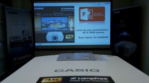 Demonstration: Casio XJ-L8300HN, 4K  Lampfree  5000 lumens Projector [English EU]