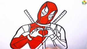 How to draw Deadpool