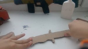 КАК СДЕЛАТЬ НОЖ БАЕНЭТ ИЗ КАРТОНА