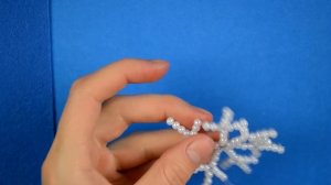 Снежинки Из Бисера! Новогодние Украшения!