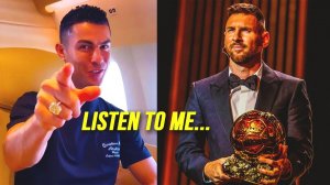 CRISTIANO RONALDO' SHOCKING REACTION to LIONEL MESSI 8TH BALLON D'OR