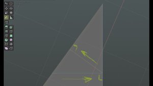 отрез перпендикуляра от точки и в точку. Blender 2.80
