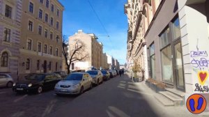 Это тоже #Рига. Гуляем по улице Блауманя в солнечный день /#Riga Walking along Blaumaņa street