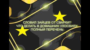 Словили зайцев от сварки? Делайте это и все пройдет #weldestar
