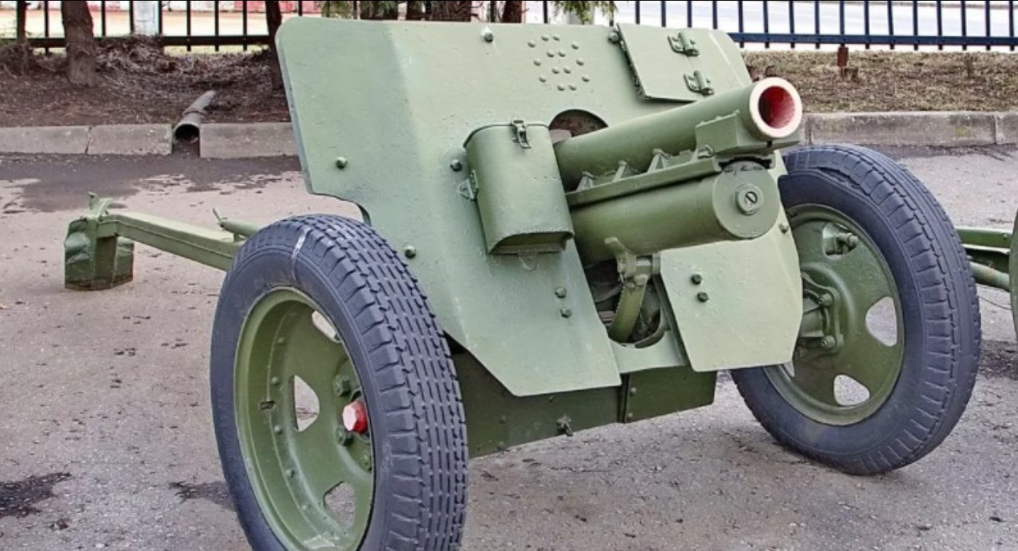 Советская 76-мм полковая пушка С-5-1. Опытный образец 1943 года