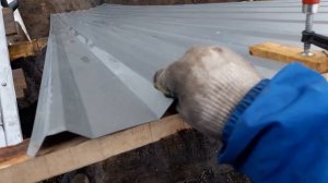 Как поднять профлист на гараж одном