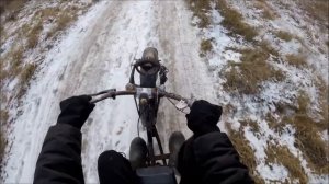 А он поехал! Самодельный трицикл с червячным редуктором и двигателем от мотоблока!!