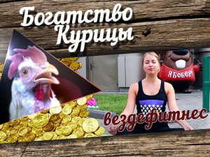 Богатство Курицы: Вездефитнес на автобусной остановке